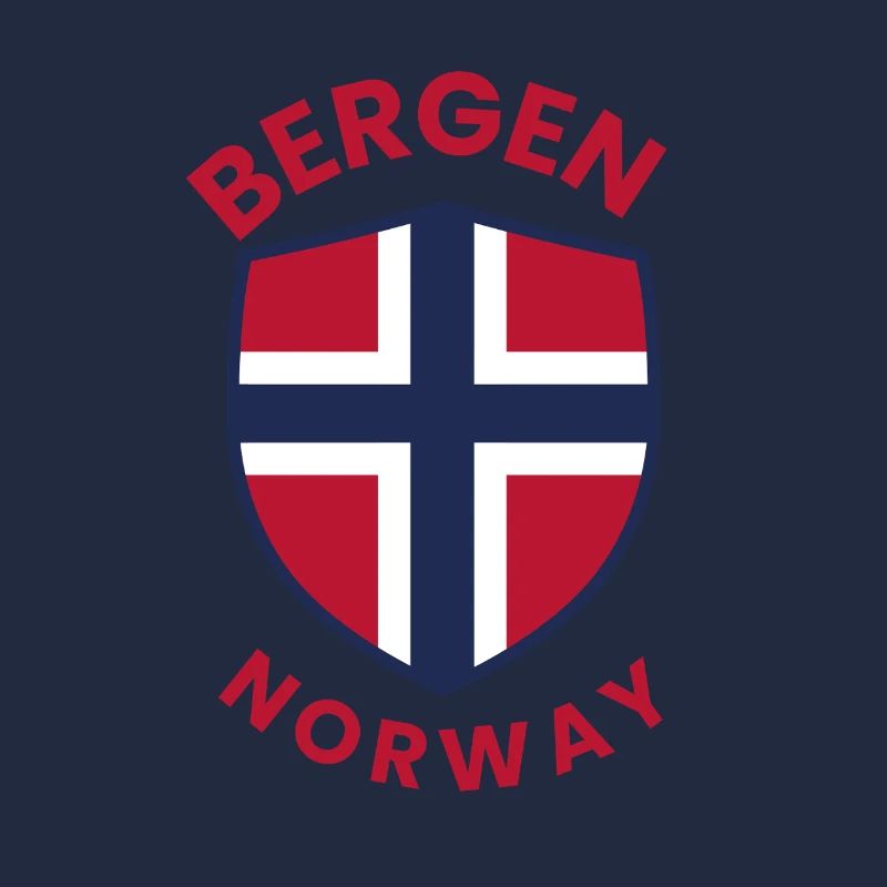 Bergen-Norwegen-Schildemblem