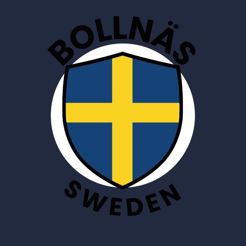 Drapeau du Bouclier de Suède de Bollnäs