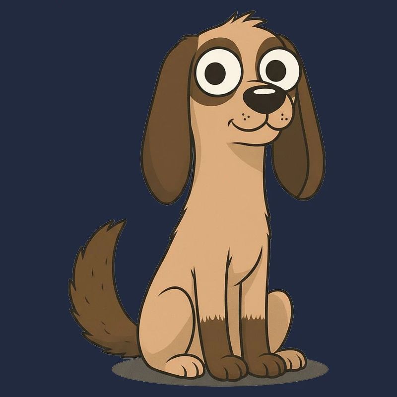 Neugieriger Cartoon-Beagle