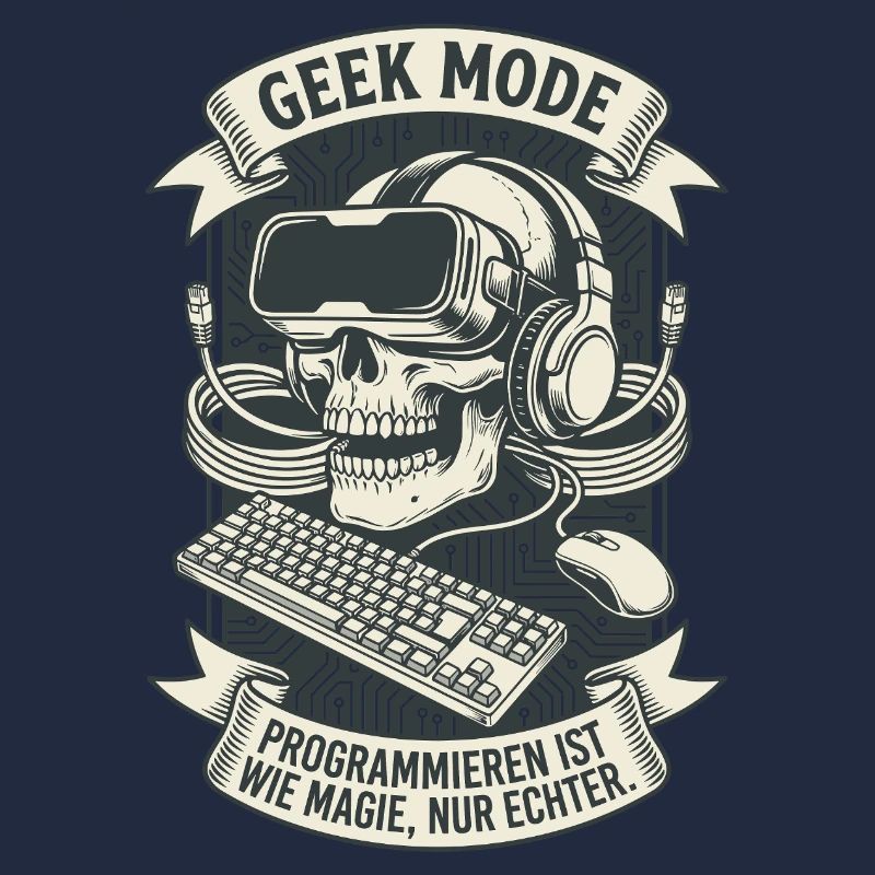 Geek Mode Kodiermagie Schädel