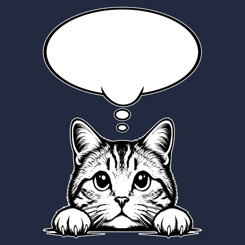 Bulle de dialogue du chat écossais Straigh