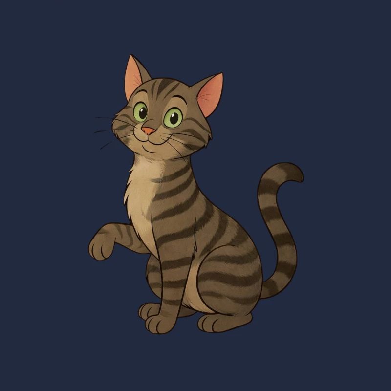 Freche getigerte Katze