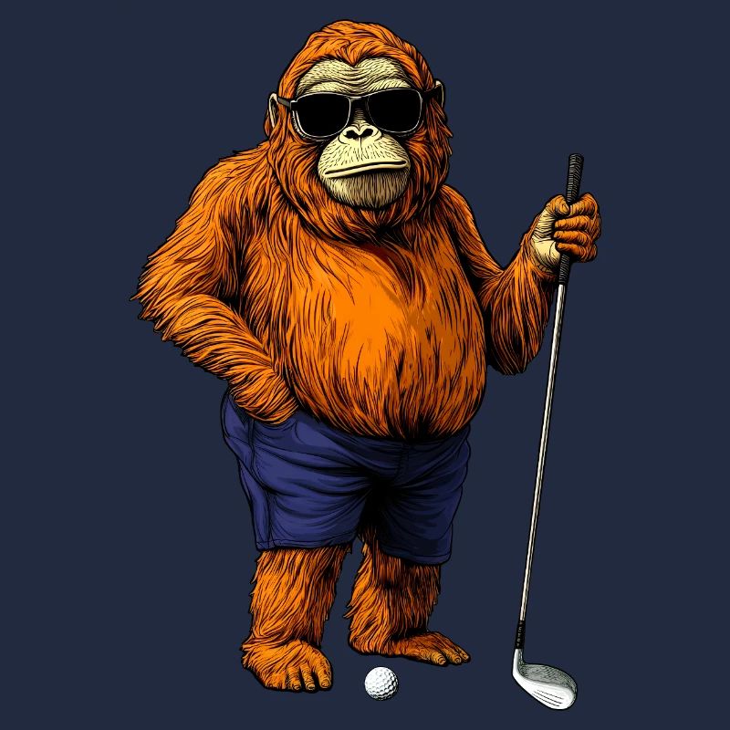 Monkey Golfer