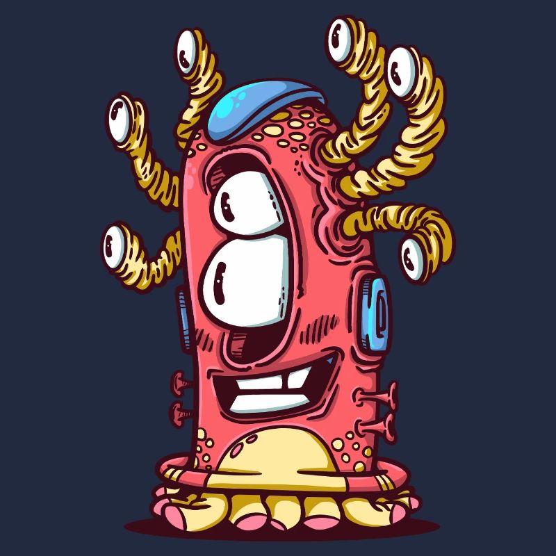Bunte Monster-Tentakel