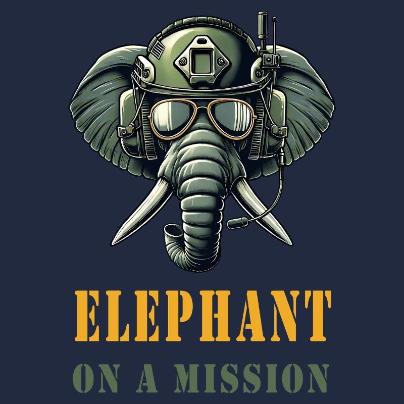 Elefant auf Mission