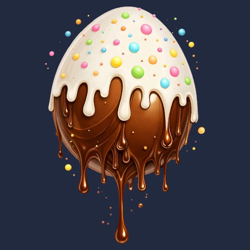 Œuf au chocolat avec glaçage