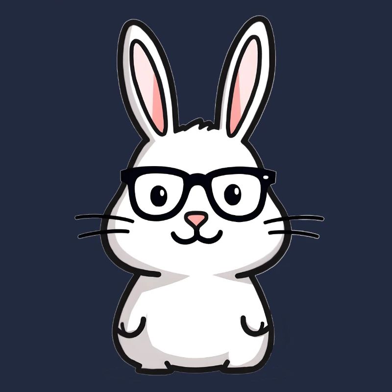 Rabbit with glasses