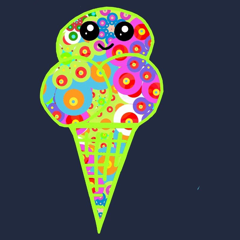 Retro Eis Vintage Kinder Kind 60er 