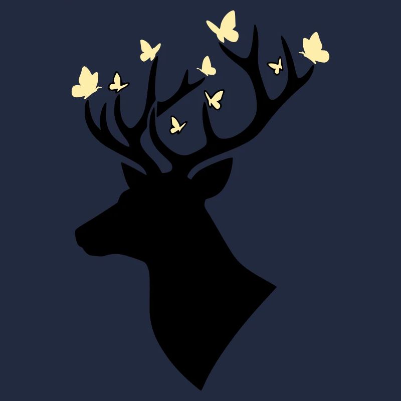 Deer Head Butterfly Yellow