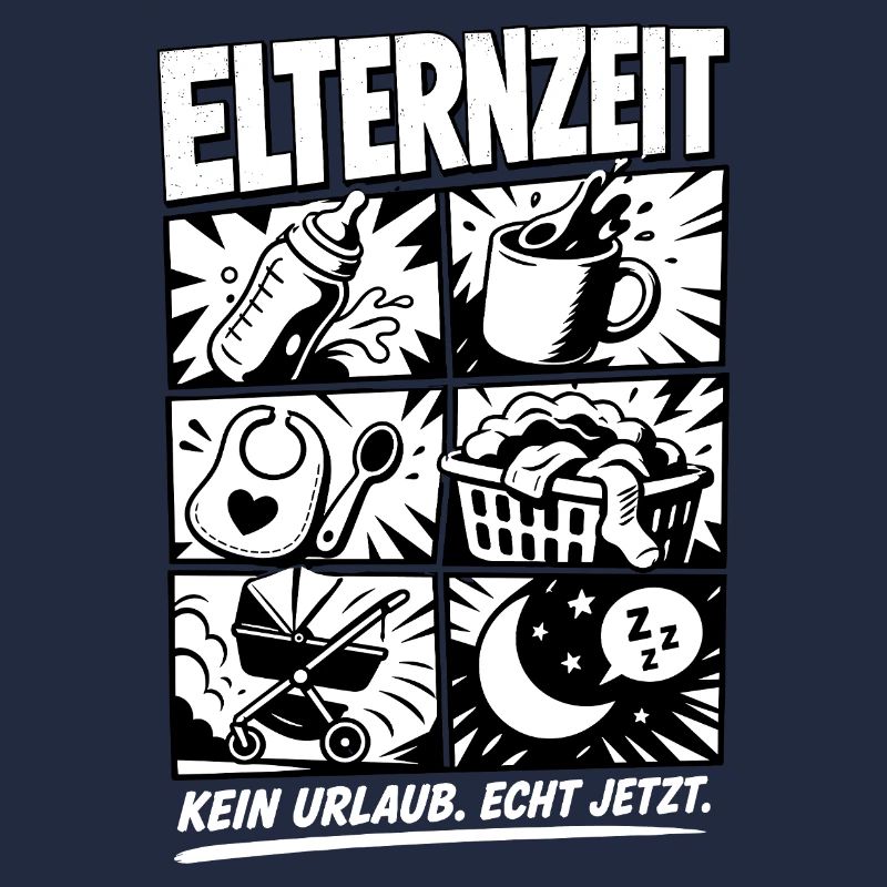 Elternzeit Comic Symbole