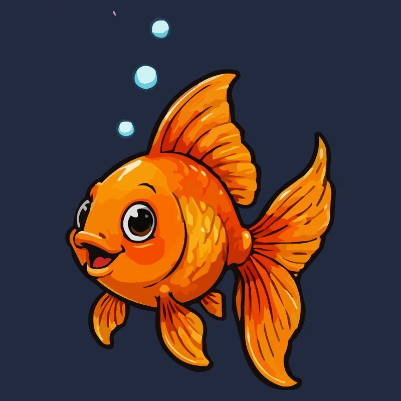 Orange Goldfish Comic