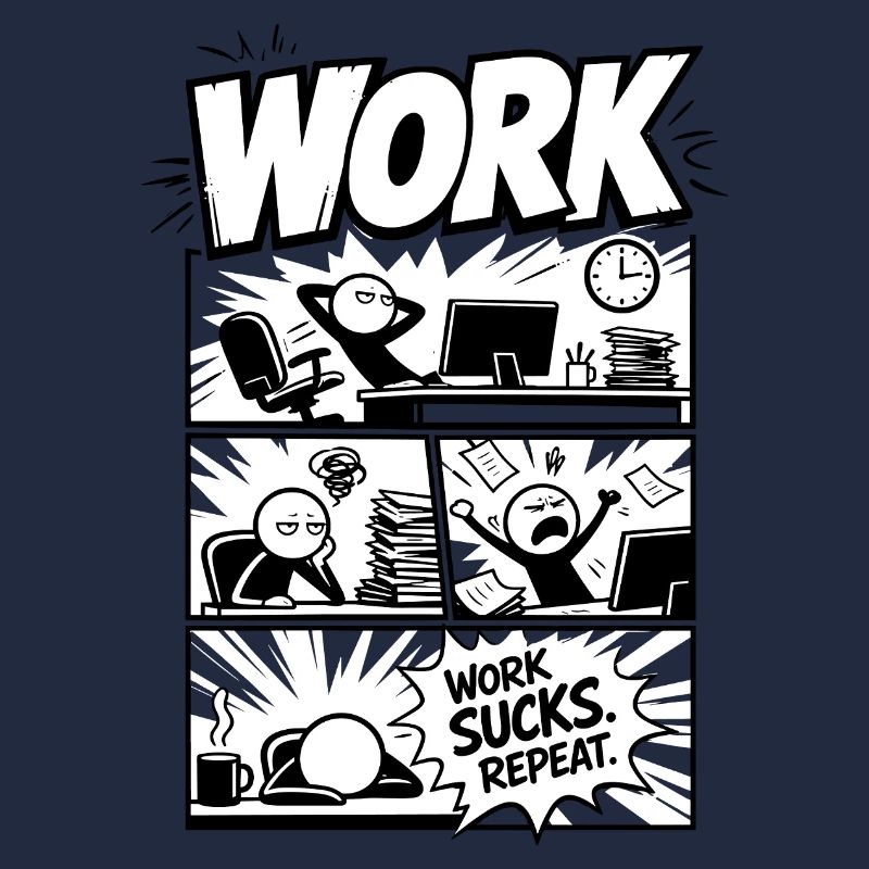 Le travail craint Repeat Comic