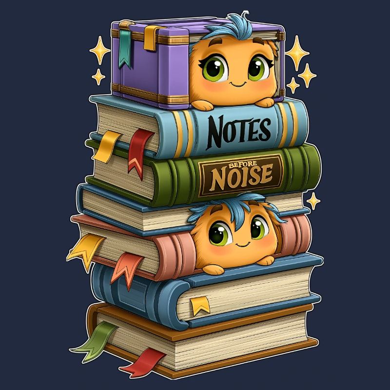 Bibliothèque avec des oiseaux