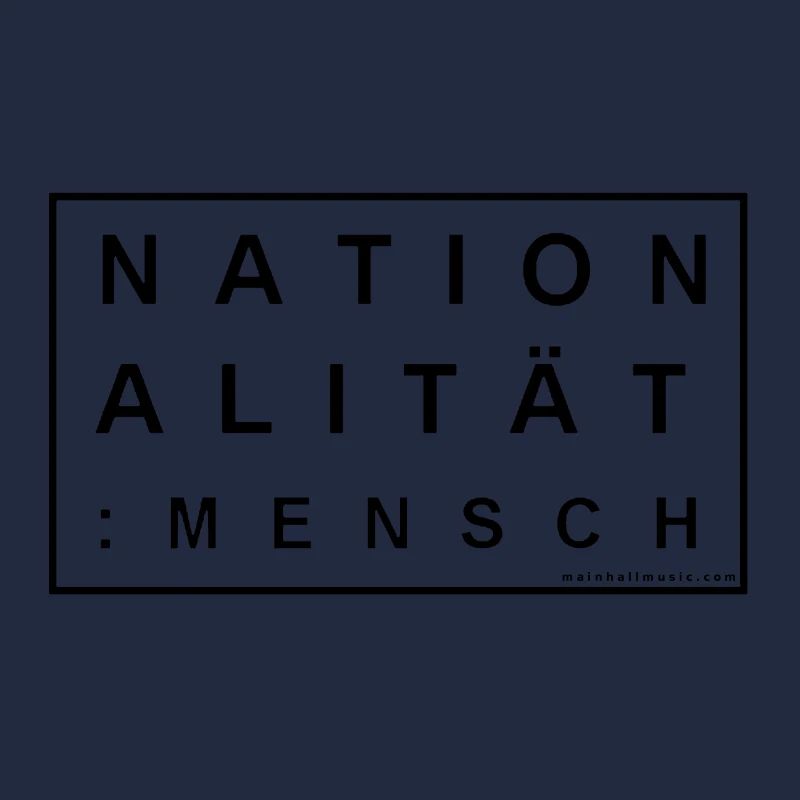 Nation.: MENSCH black