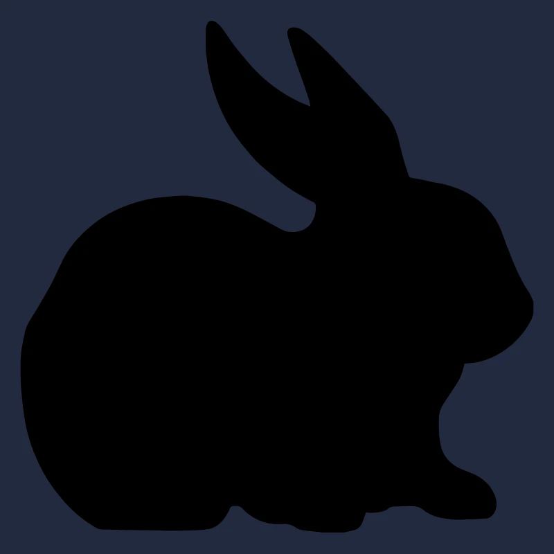 Bunny rabbit silhouette