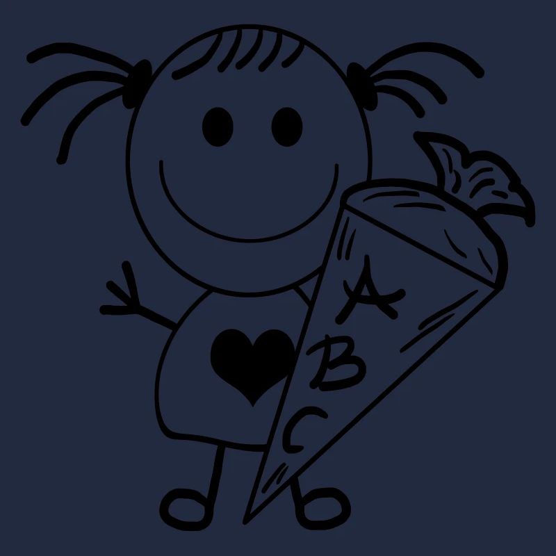 Schulkind Strichmädchen