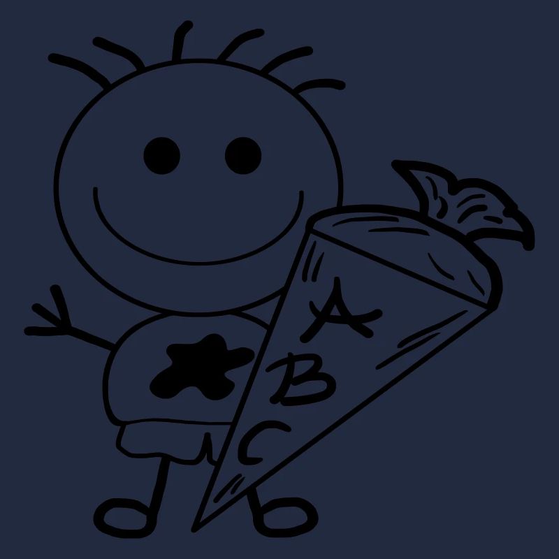 Schulkind Strichmännchen