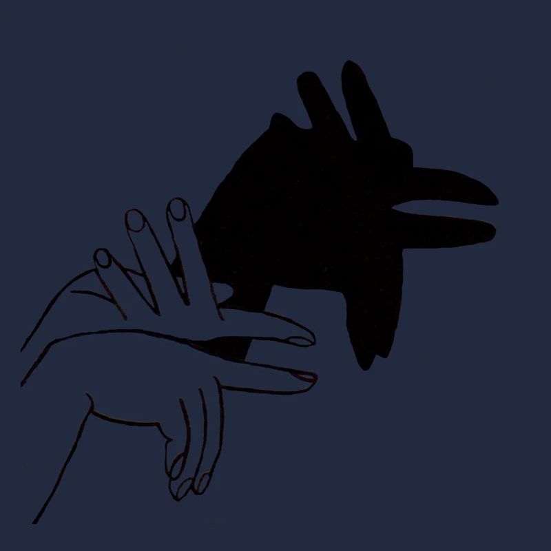 Bio Lätzchen Handschatten Hahn