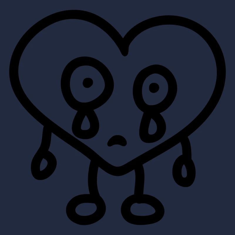 weeping heart - line