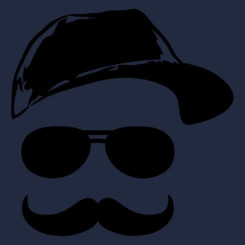 Gesicht mit Schnurrbart