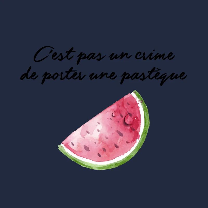C'est pas un crime de porter une pastèque
