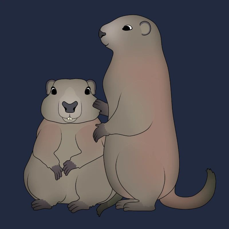 Deux marmottes