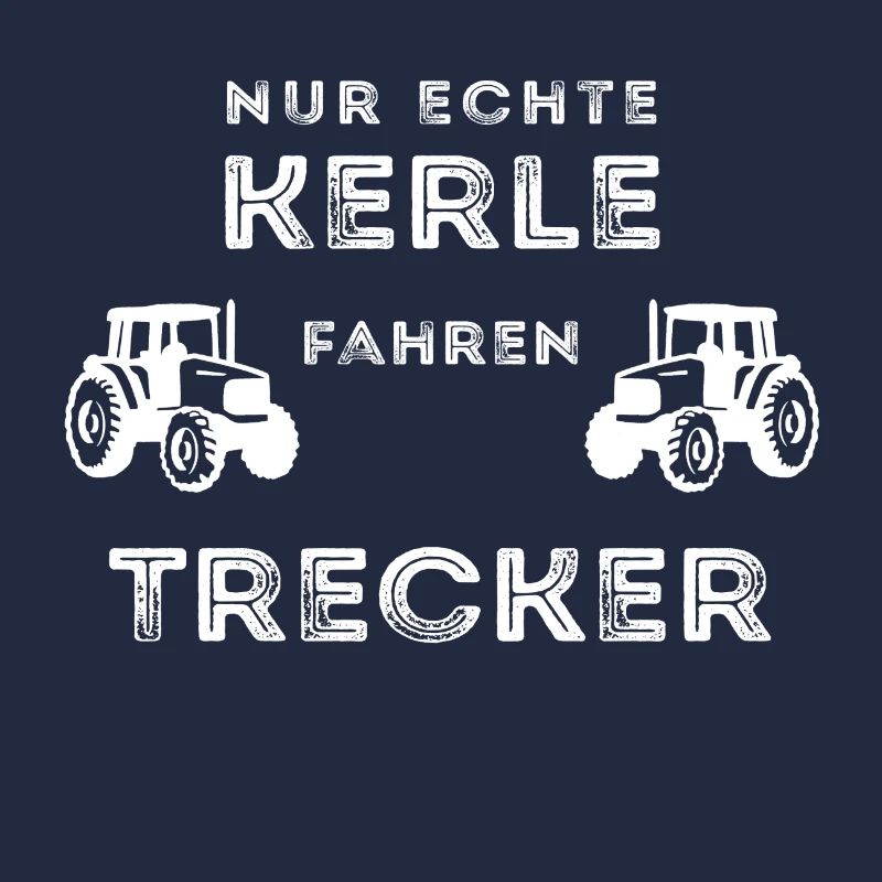 ONLY GENUINE GUYS DRIVING TRACTOR