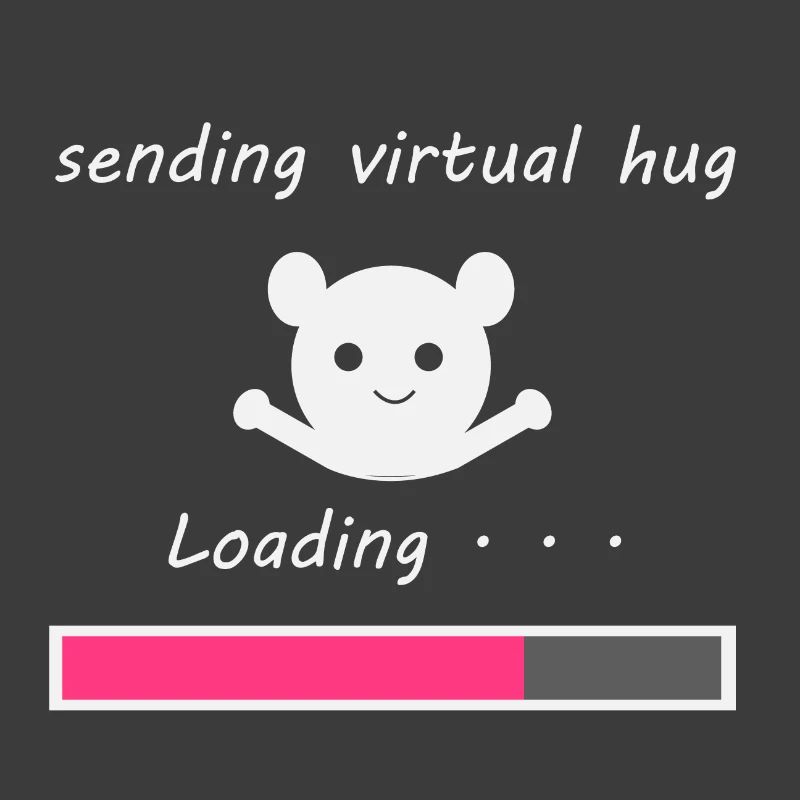 Sende virtuelle Umarmung