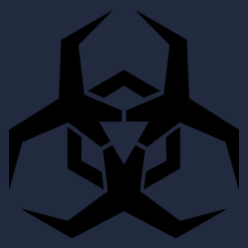 Angular Biohazard Symbole