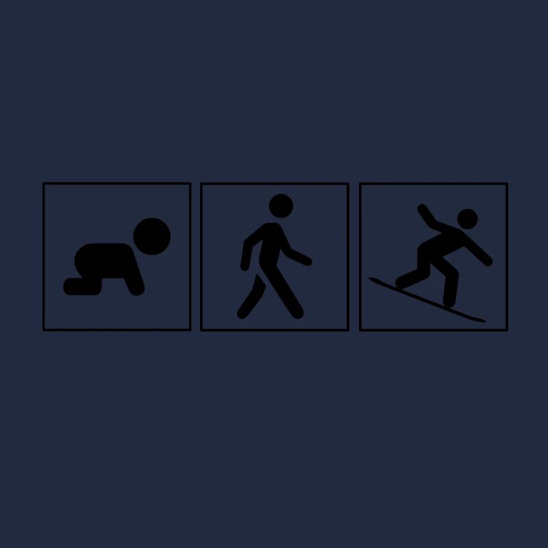 Snowboarder Evolution Schnee Boarder Geschenk