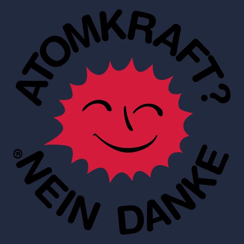Nuclear power? No thank you! Logo smiling sun