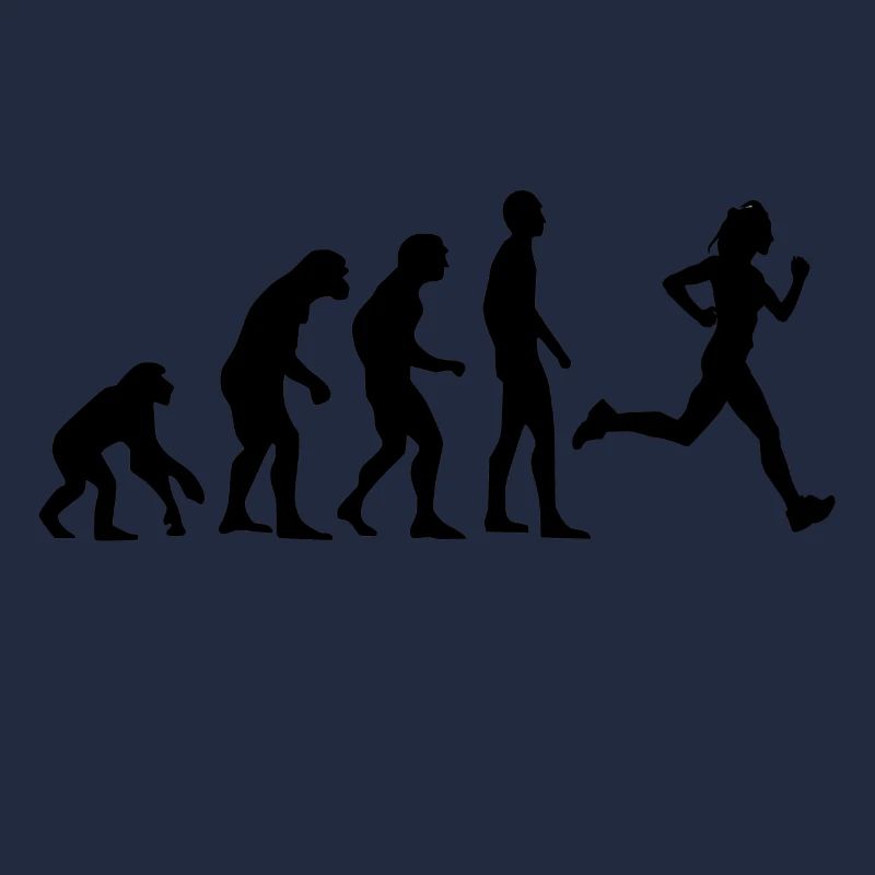 Human Evolution Running Jogging Jogging Cadeau