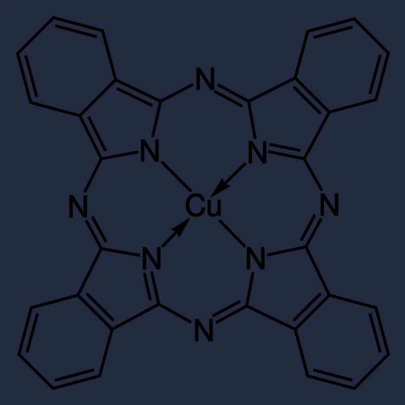 Le bleu de phtalocyanine de cuivre