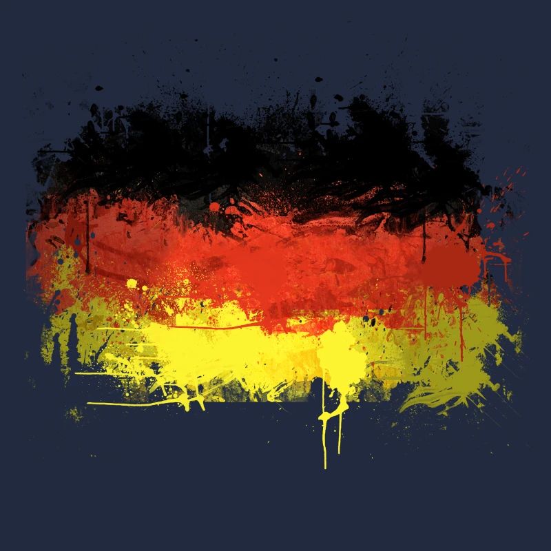 Deutsch Flagge Graffiti