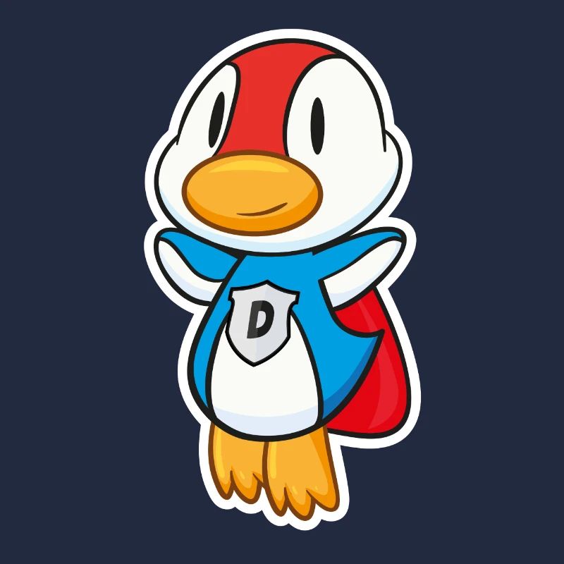 Fliegende Super-Ente hat Superkräfte