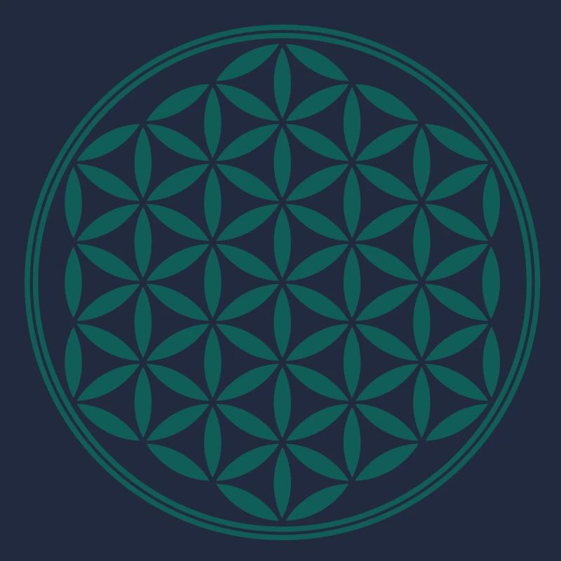 Fleur de la vie - Vector - 02, 1c, sacred geometry