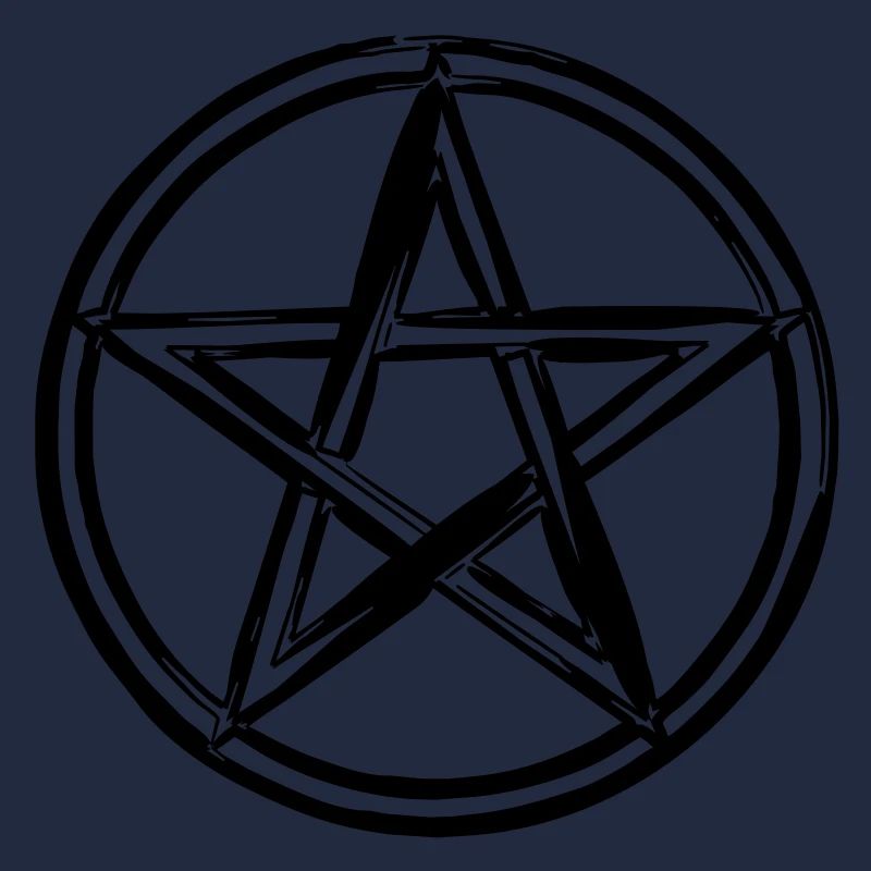 Pentagram mit Schutzkreis