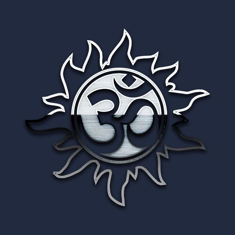 EsoGeo ★ Om Aum 01 ★ Silber Effekt Style ★ Silver