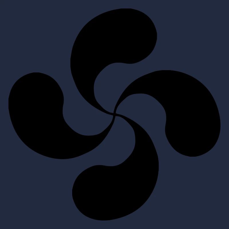 Croix Basque oldshool lauburu