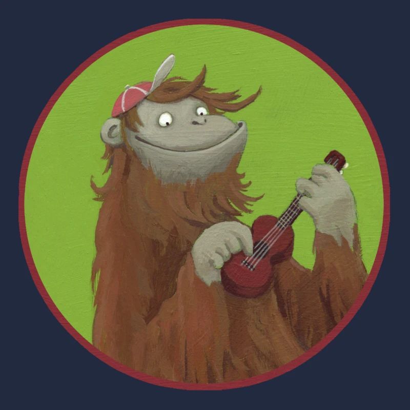 Singe avec ukulélé