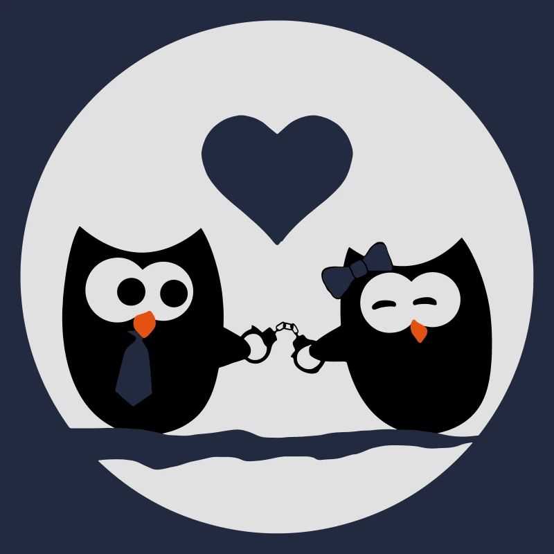 eulen valentinstag paar