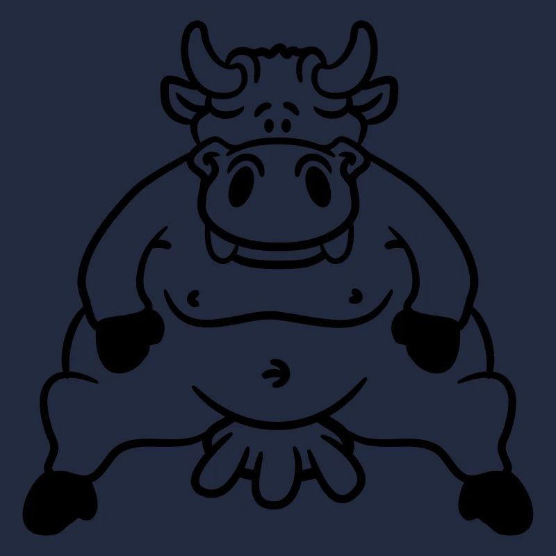 Fette Sitzende Dicke Euter Kuh