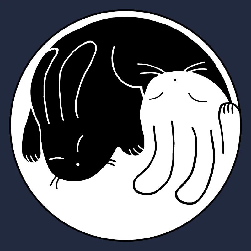 Kaninchen Yin-Yang