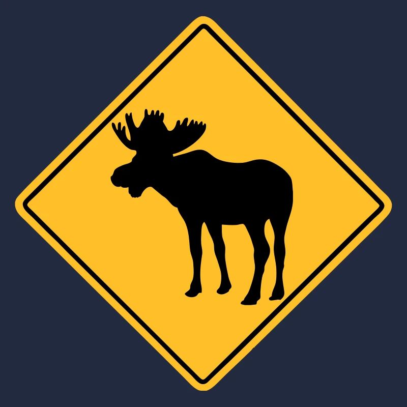 Moose Road Sign