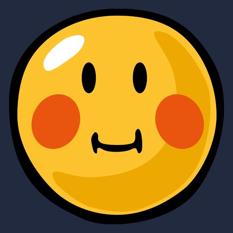 Smiley blushed