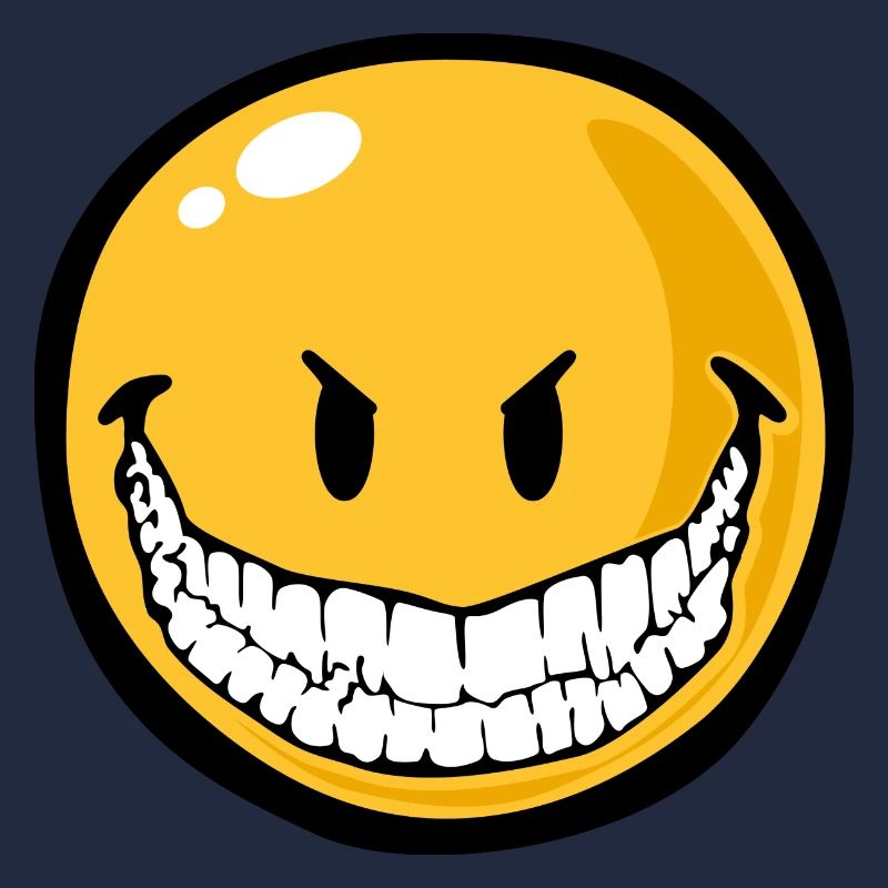 Smiley evil grin