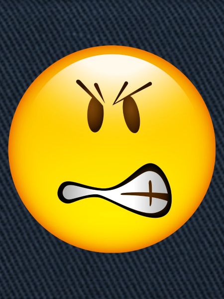 Smiley Glossy Angry