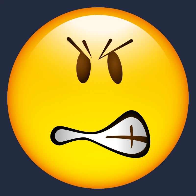 Smiley Glossy Angry