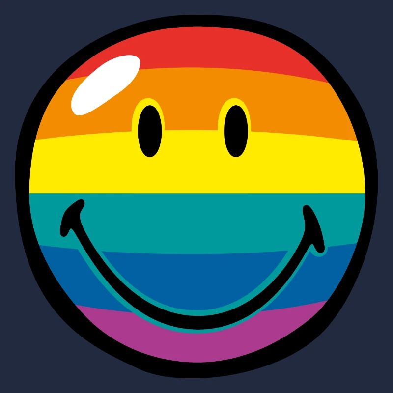 Smiley Rainbow Stripes