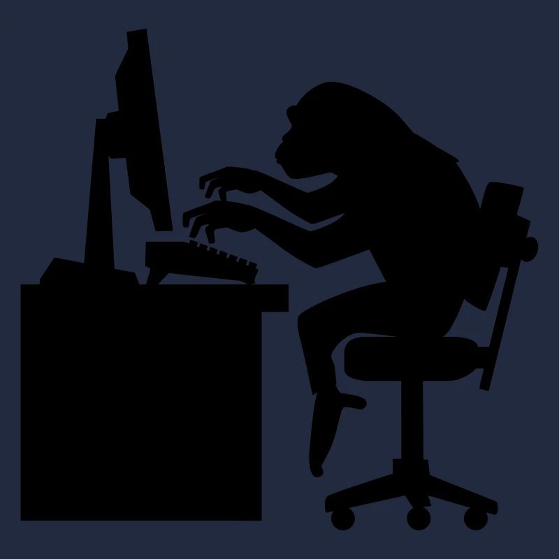 Monkey on Computer